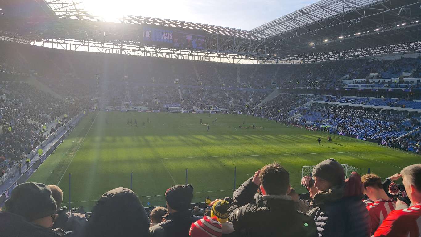 View from the away end